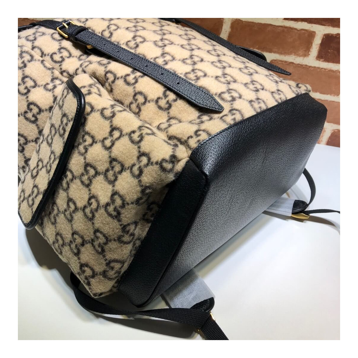 Gucci Large GG Wool Backpack 598182