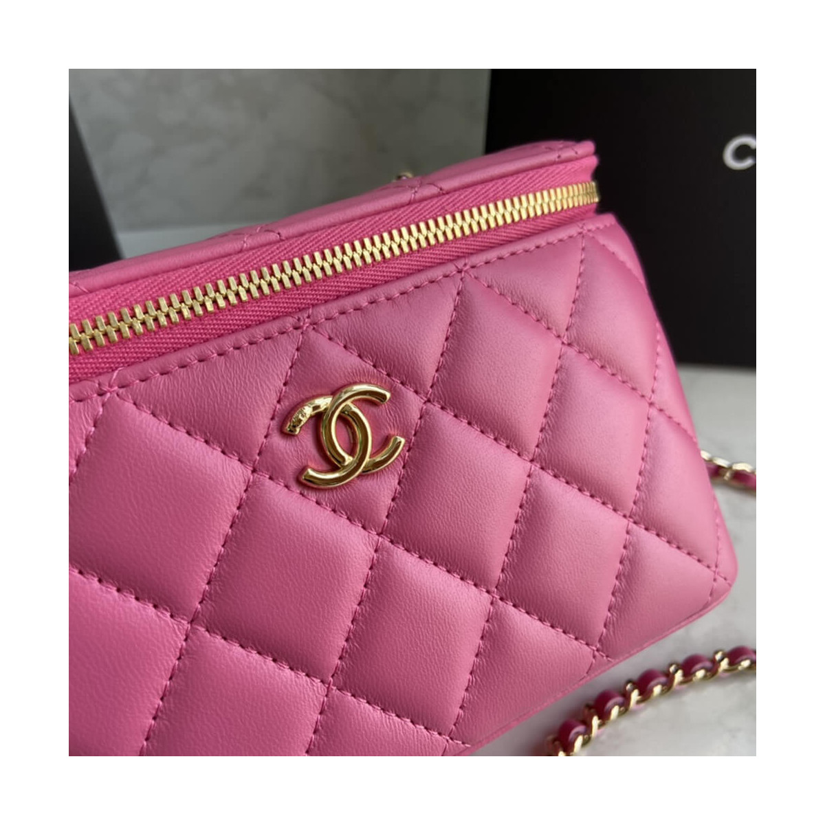 Chanel Mini Vanity Case With Chain AP1472