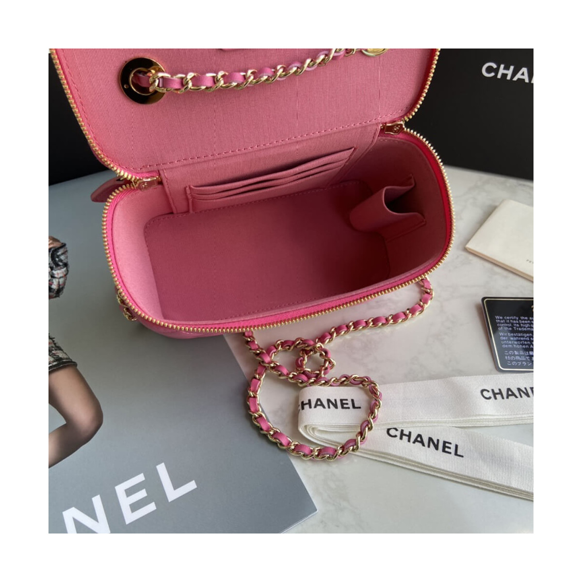 Chanel Mini Vanity Case With Chain AP1472