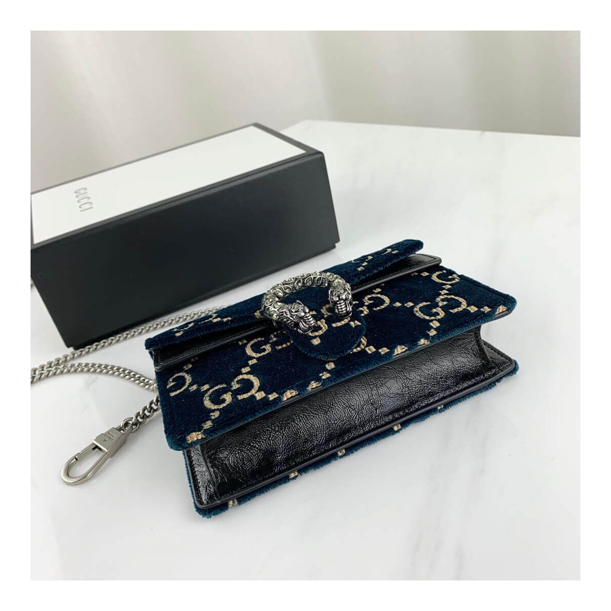 Gucci Dionysus GG Velvet Super Mini Bag 476432