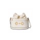 Gucci 1955 Horsebit Bucket Bag 602118 White