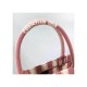 Dior Book Tote Pink D-Stripes Embroidery M1286