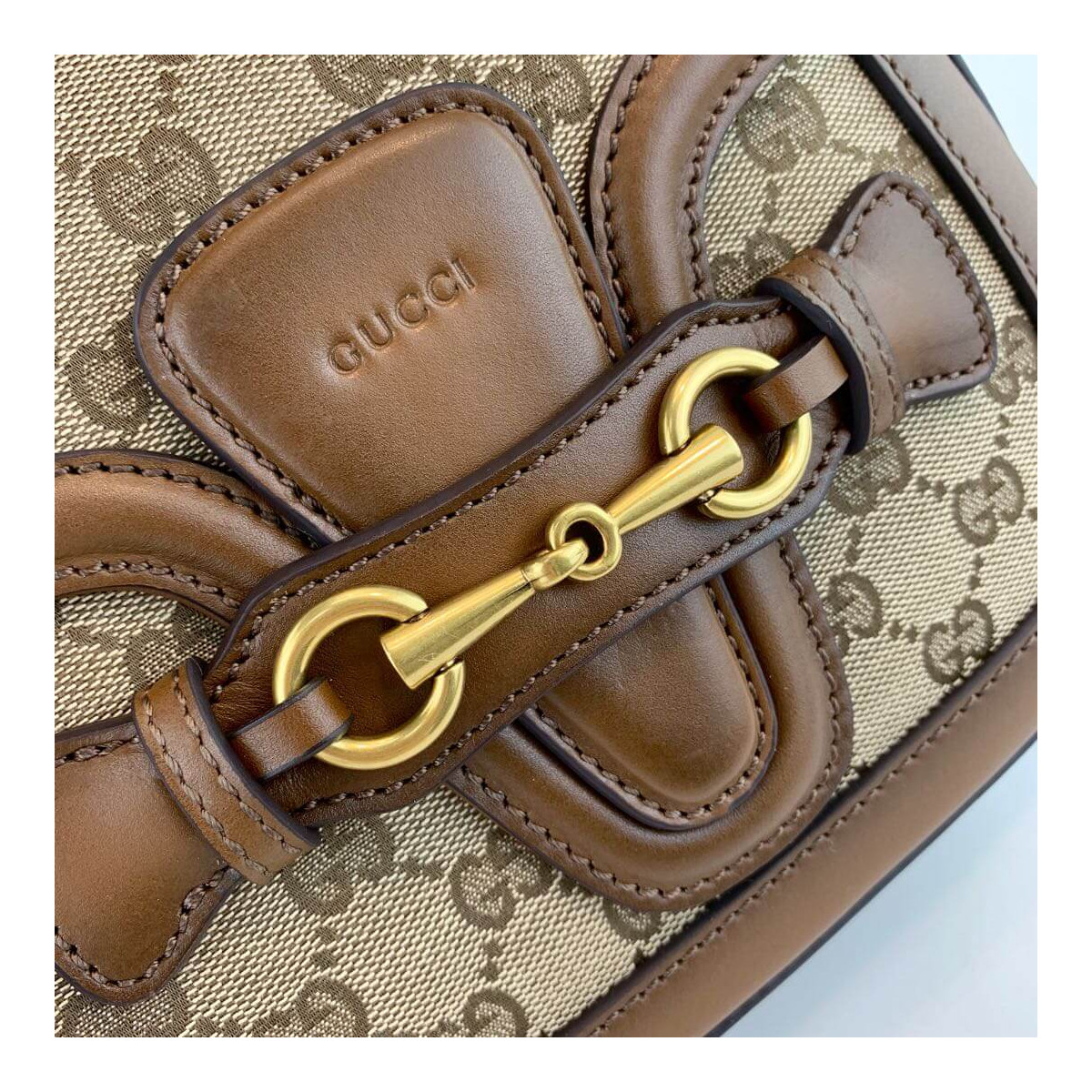 Gucci Lady Web Original GG Shoulder Bag 384821