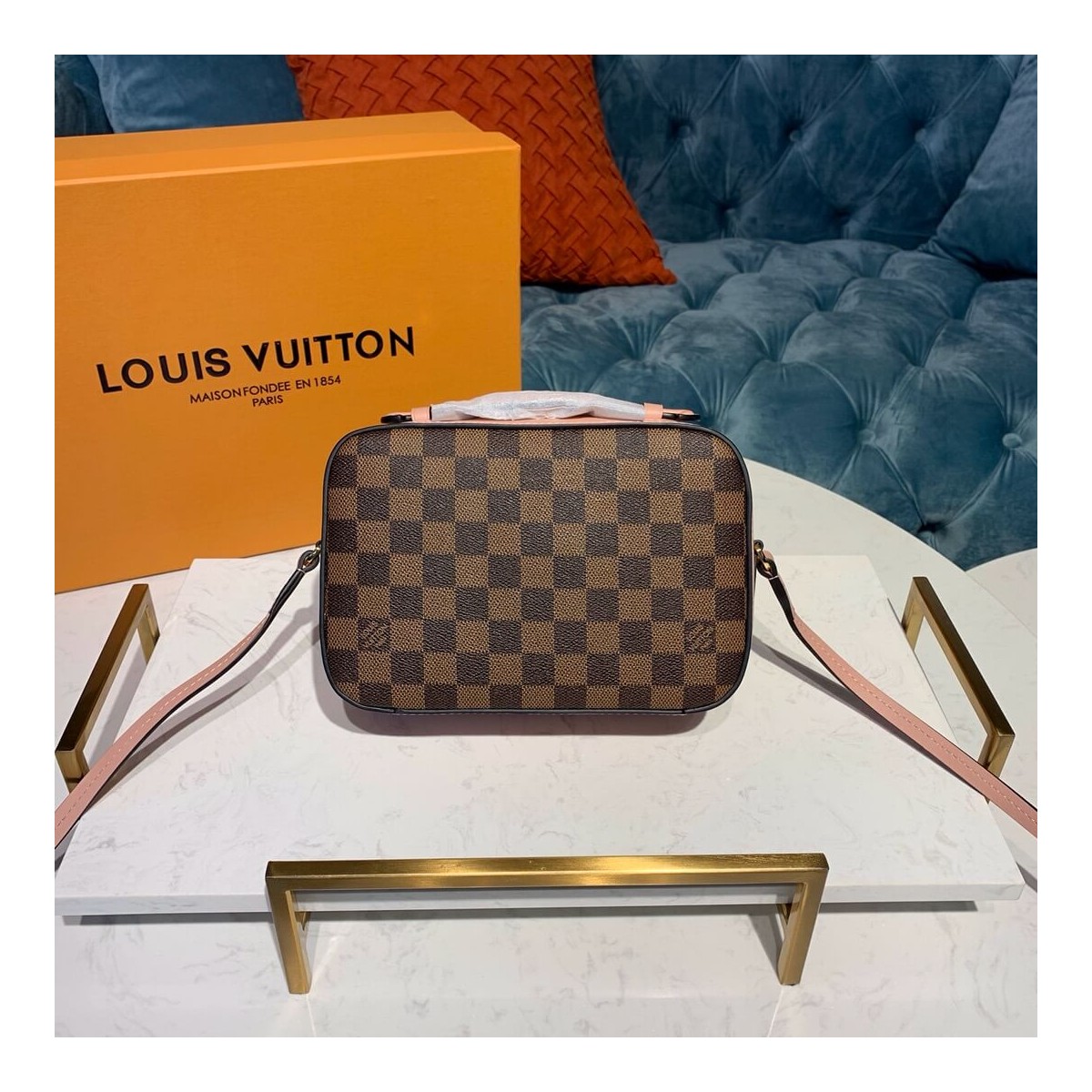 Louis Vuitton Damier Ebene Canvas Santa Monica N40178