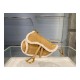 Christian Dior Saddle Bag in Camel-Colored Shearling M0446