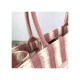 Dior Small Book Tote D-Stripes Embroidery M1296