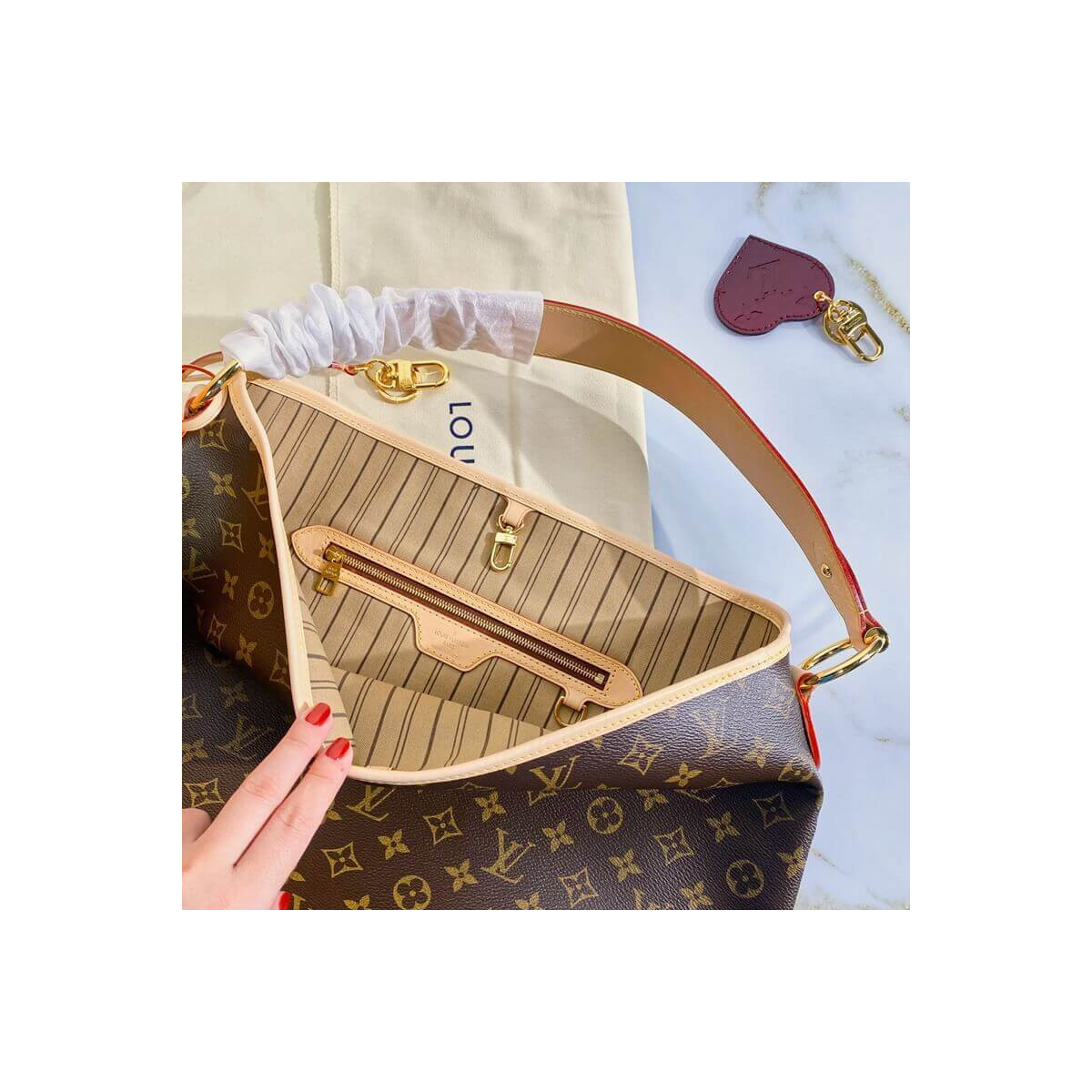 Louis Vuitton Monogram Canvas Delightful MM M50156