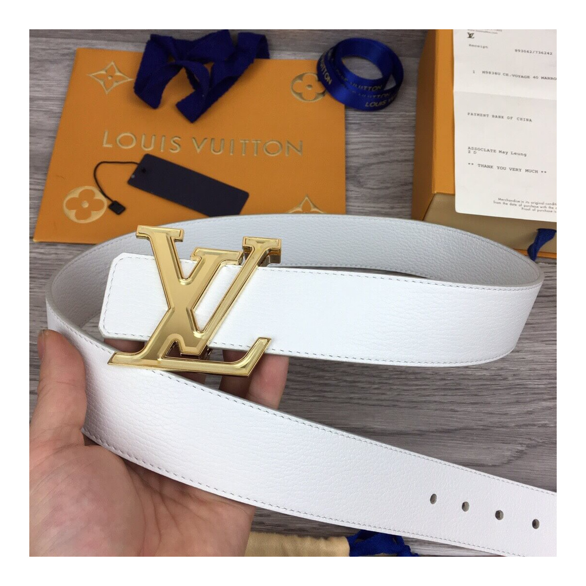 Louis Vuitton Prism 40mm Belt M0165