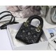 Christian Dior Micro Lady Dior Bag Cannage Lambskin S0856