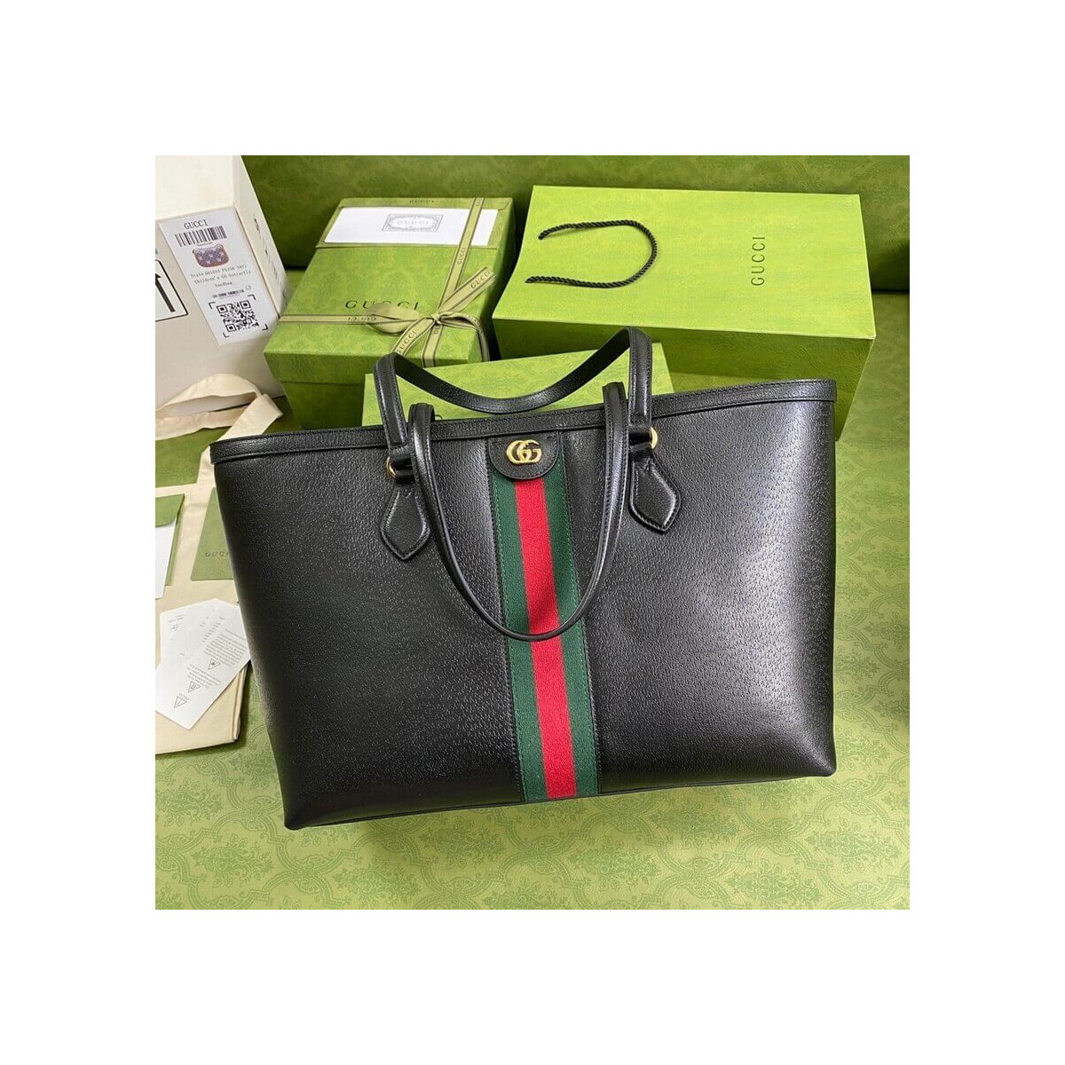 Gucci Ophidia Leather Tote 631685