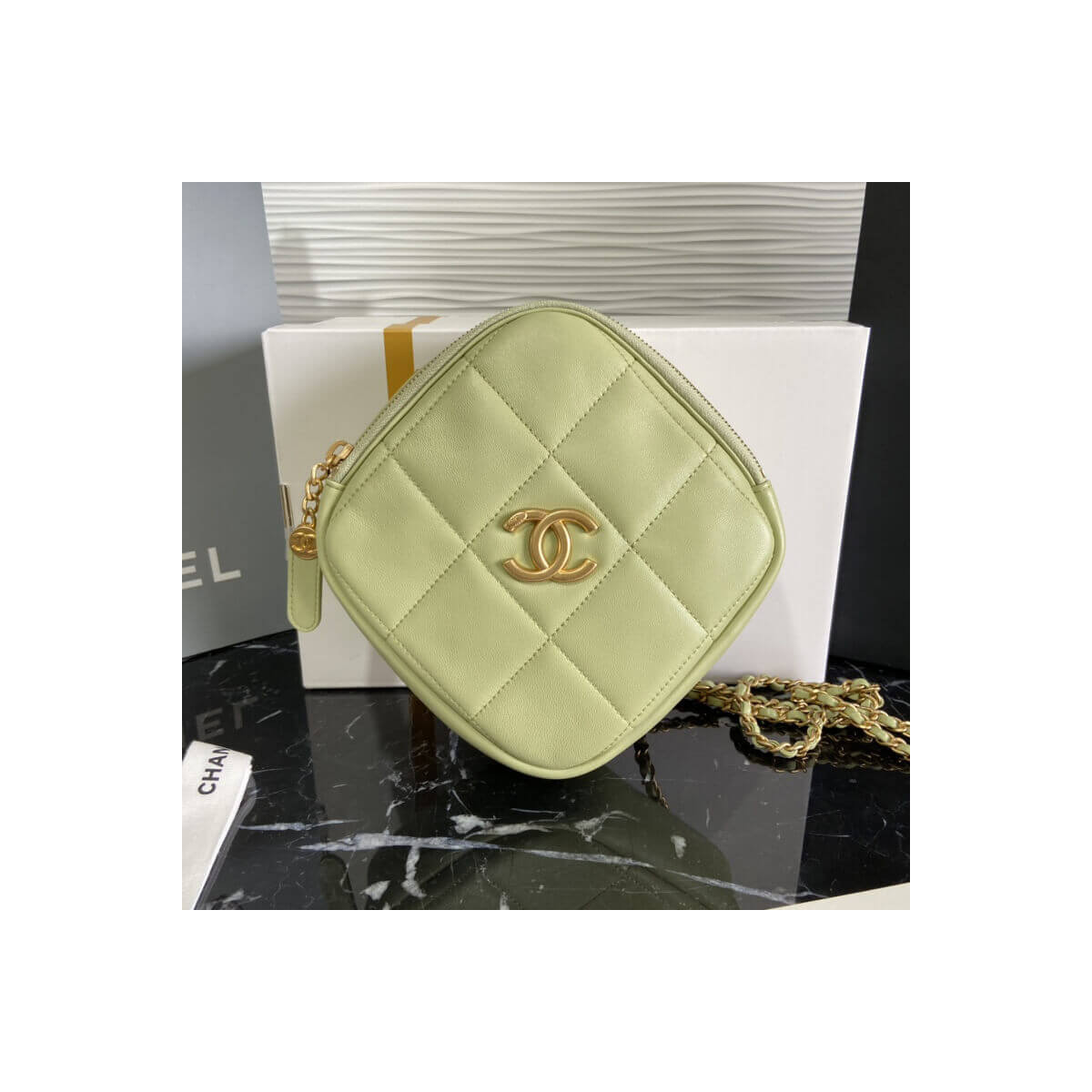 Chanel Small Diamond Bag AS2201 in Lambskin