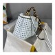 Fendi Peekaboo Iconic Mini Leather Interlace Bag 8BN244