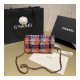 Chanel Tweed 20cm Classic Flap Bag A01116 Multicolor