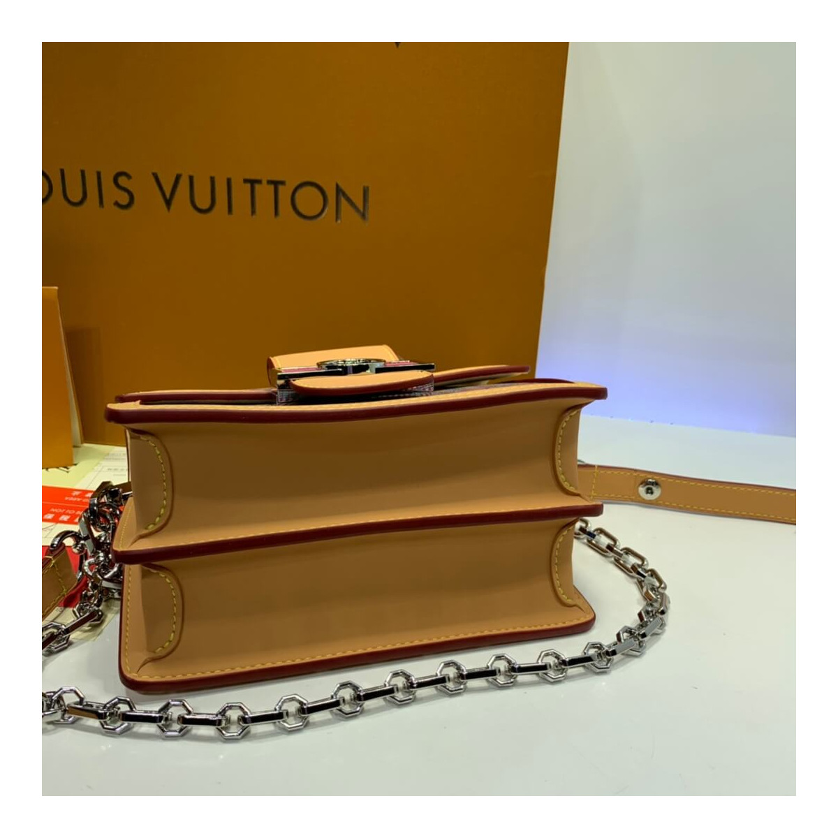 Louis Vuitton Printed Calf Leather Mini Dauphine M55454