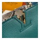 Louis Vuitton Taurillon And Python Leather Capucines Mini N97075