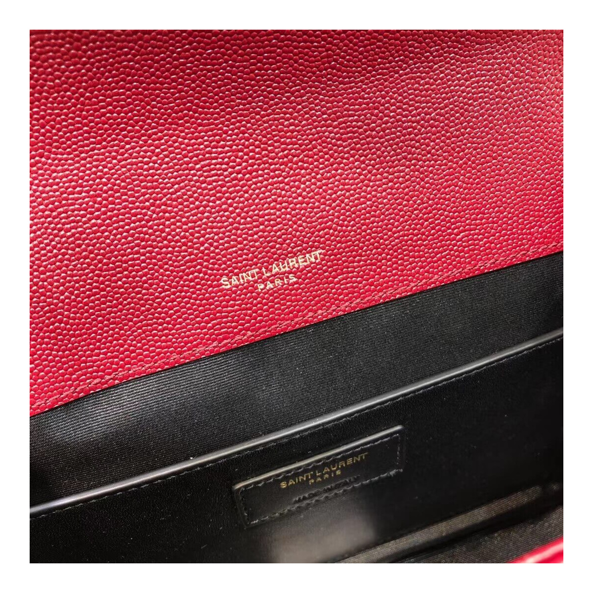 Saint Laurent Grain Leather Envelope Medium Bag 487206