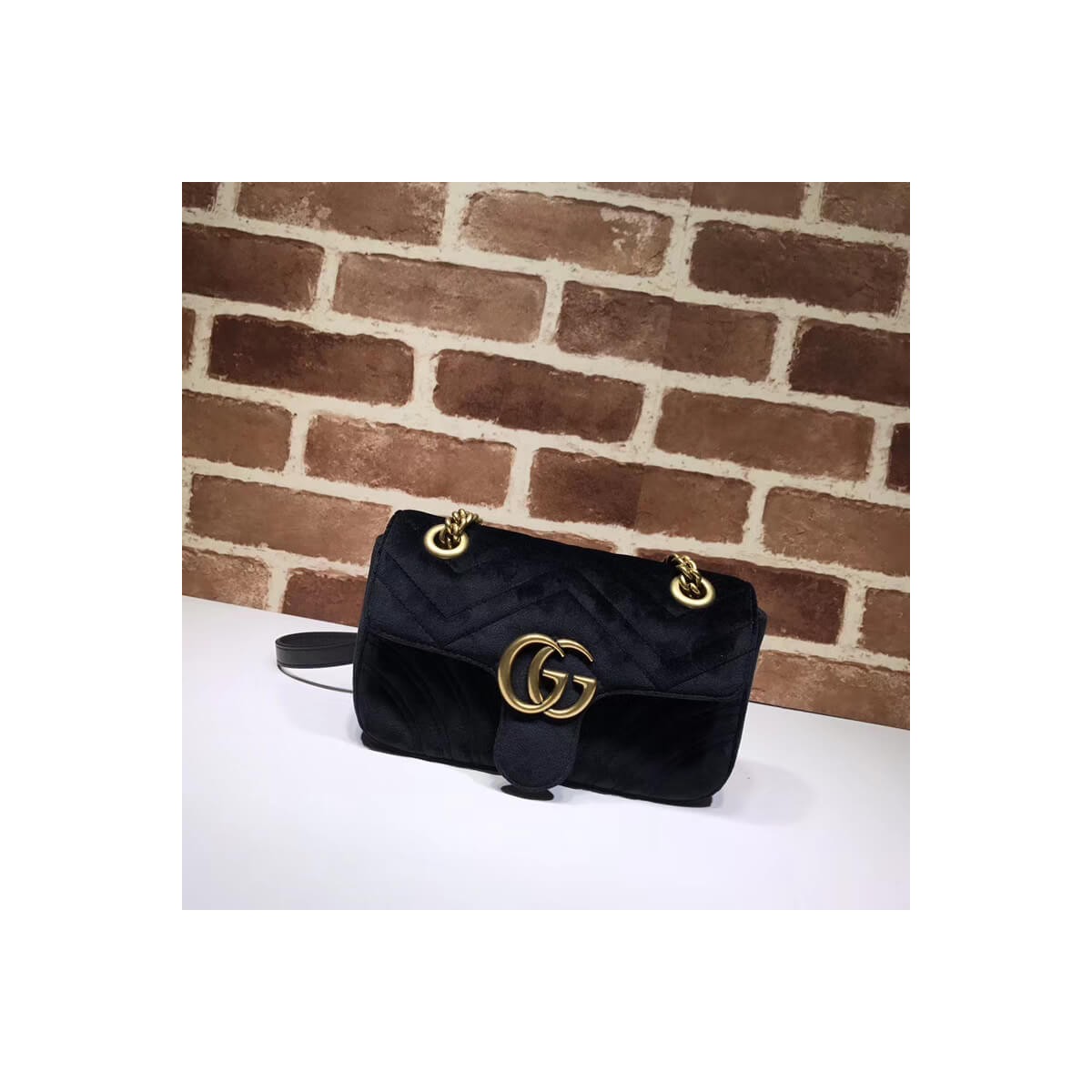 Gucci GG Marmont Velvet Shoulder Bag 446744