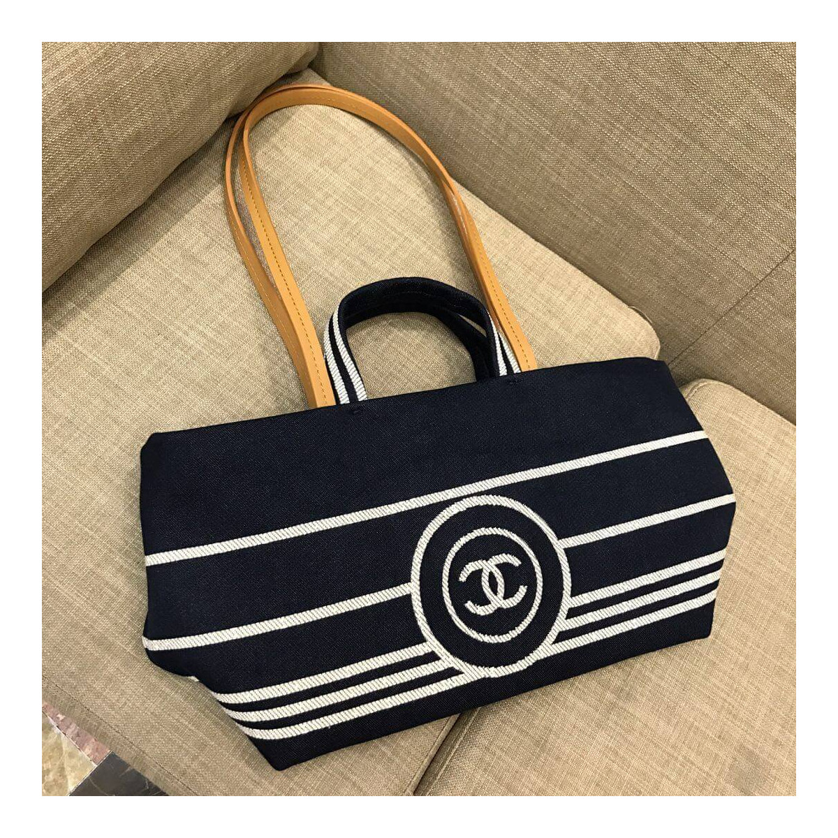 Chanel Denim Large Tote A92241