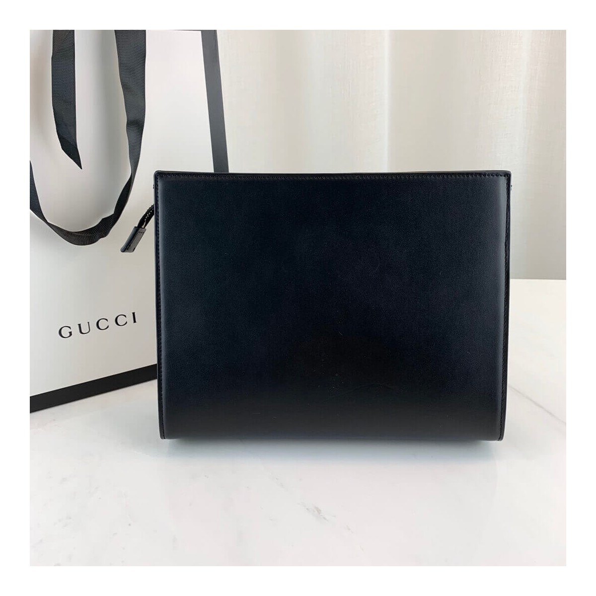 Gucci 1955 Horsebit-Embellished Leather Pouch 621890