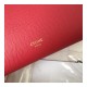 Celine Micro Belt Bag In Grained Calfskin 189153 Ruby