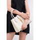 Gucci Jackie 1961 Medium Tote Bag in White Leather 649016