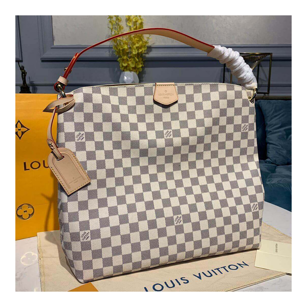 Louis Vuitton Damier Azur Canvas Graceful MM N42232