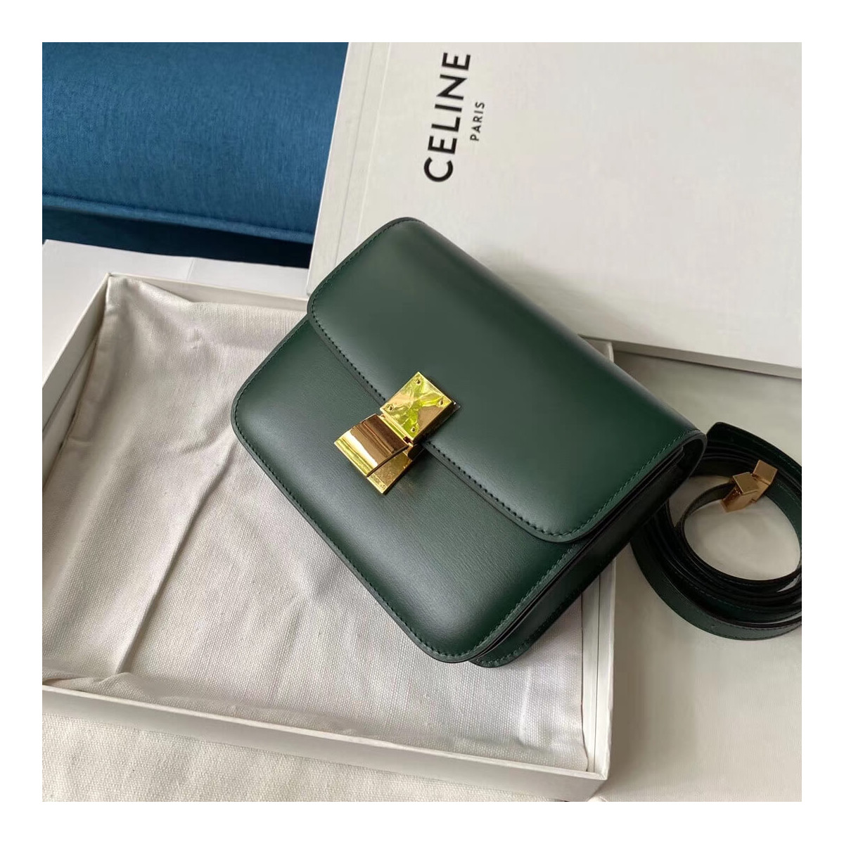 Celine Teen Classic Bag in Box Calfskin 192523