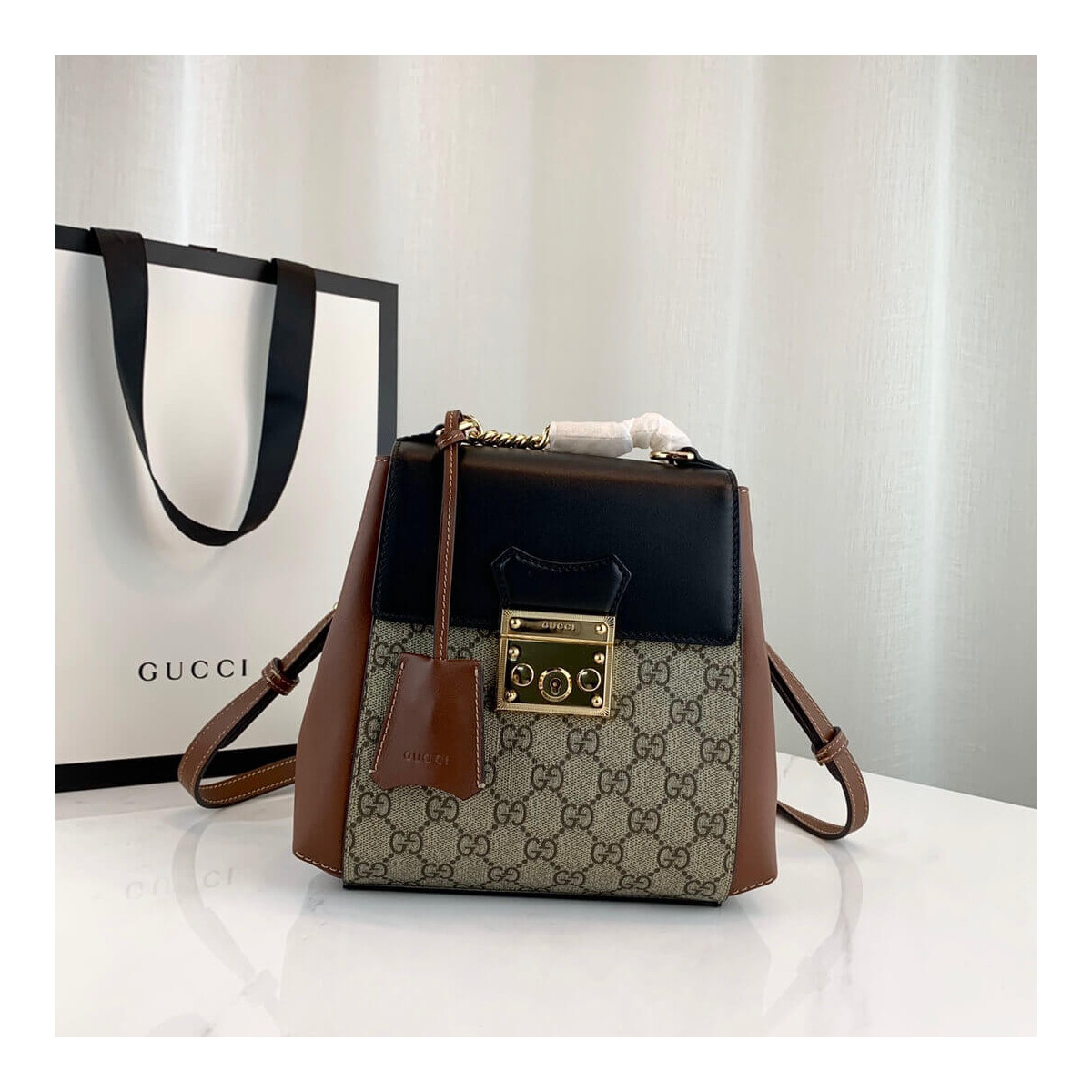 Gucci Padlock GG Supreme Backpack 498194