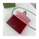 Gucci Dionysus Mini Chain Bag in Red and Pink Leather 401231