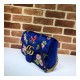 Gucci GG Marmont Velvet Small Shoulder Bag 443496 Blue