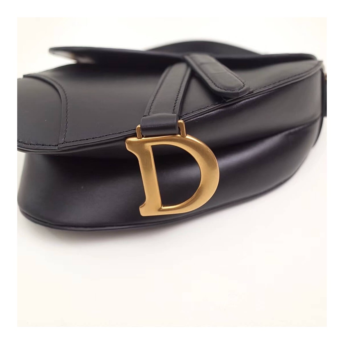 Christian Dior Smooth Calfskin Mini Saddle Bag M0447