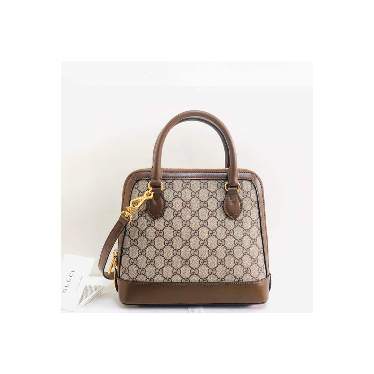 Gucci 1955 Horsebit GG Supreme Small Top Handle Bag 621220