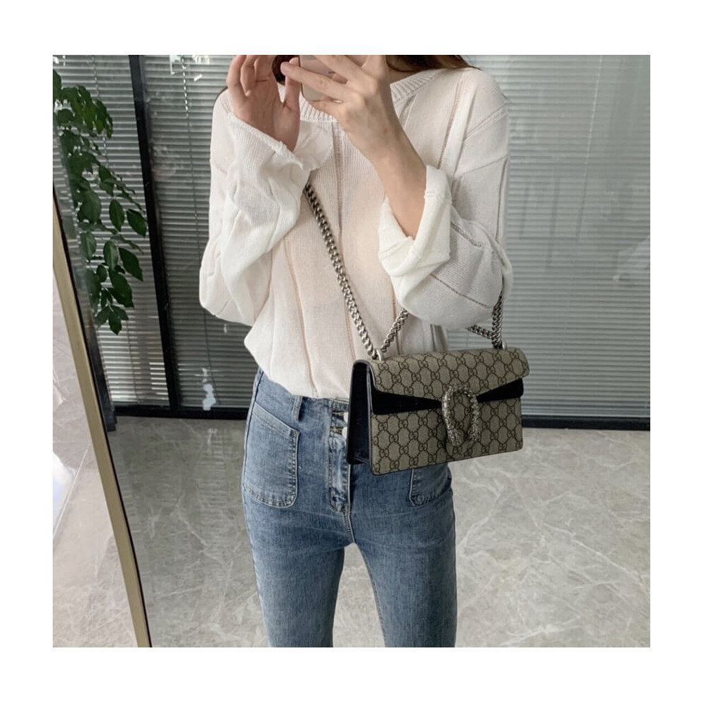 Gucci Dionysus GG Canvas Small Shoulder Bag 499623