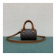 Celine Mini Boston Bag In Triomphe Canvas 195112