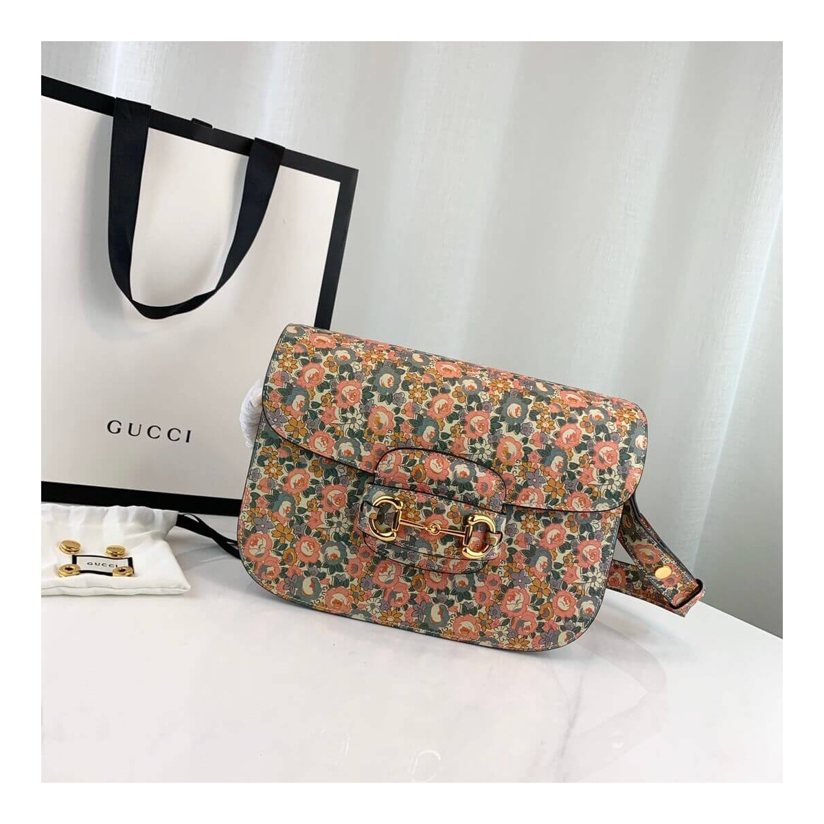 Gucci Horsebit 1955 Liberty London Bag 602204