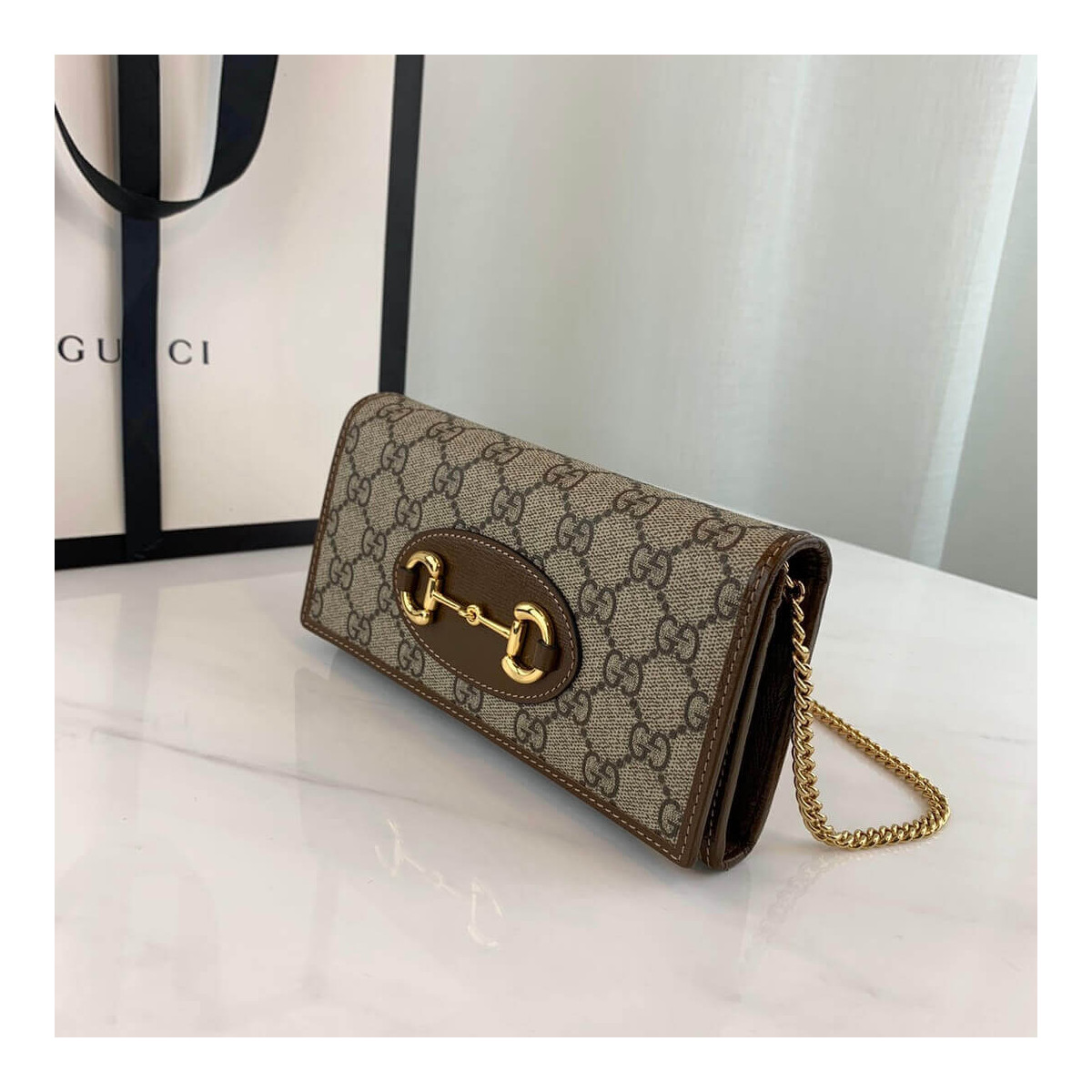 Gucci 1955 Horsebit Wallet With Mirror 621888