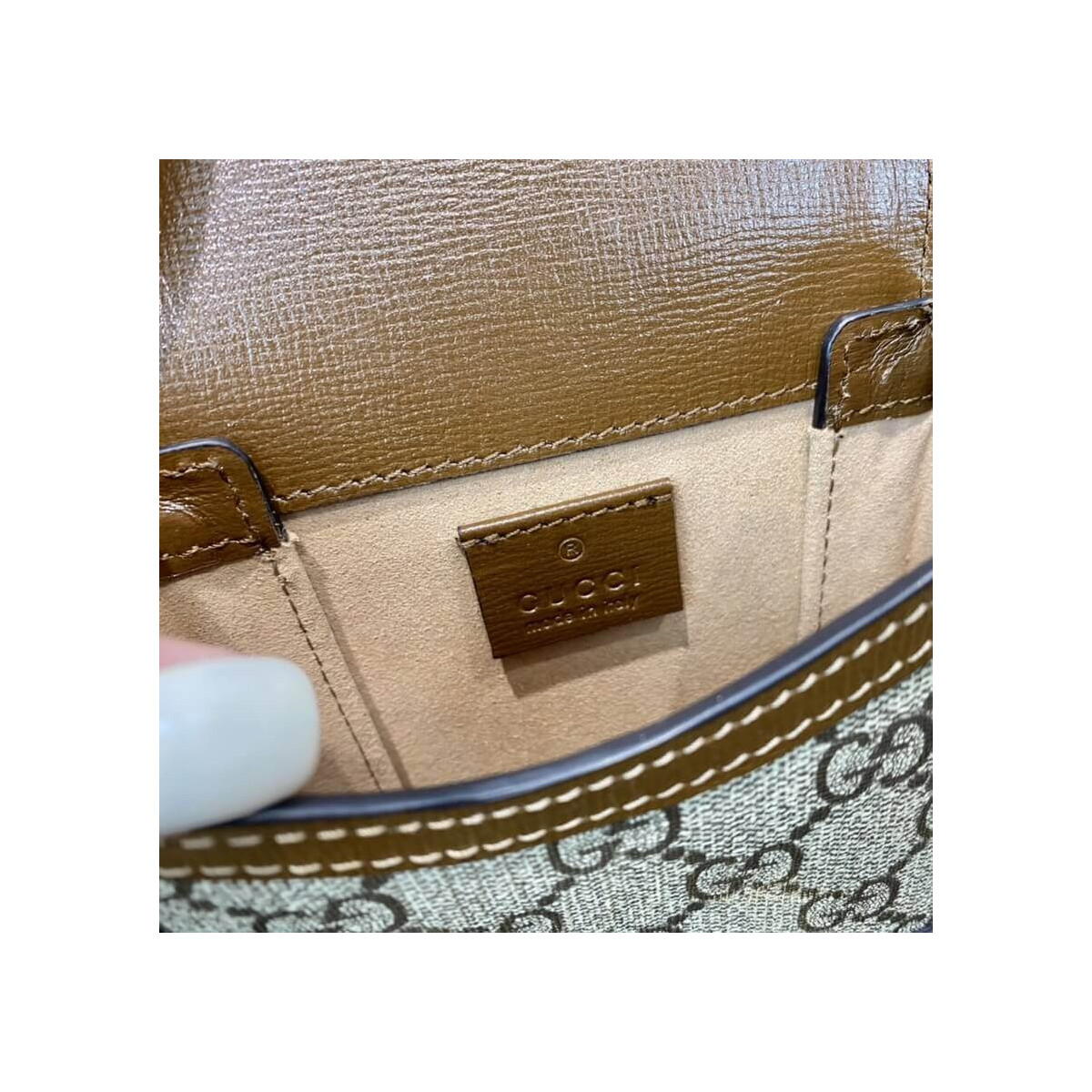 Gucci GG Supreme Horsebit 1955 Mini Bag 625615