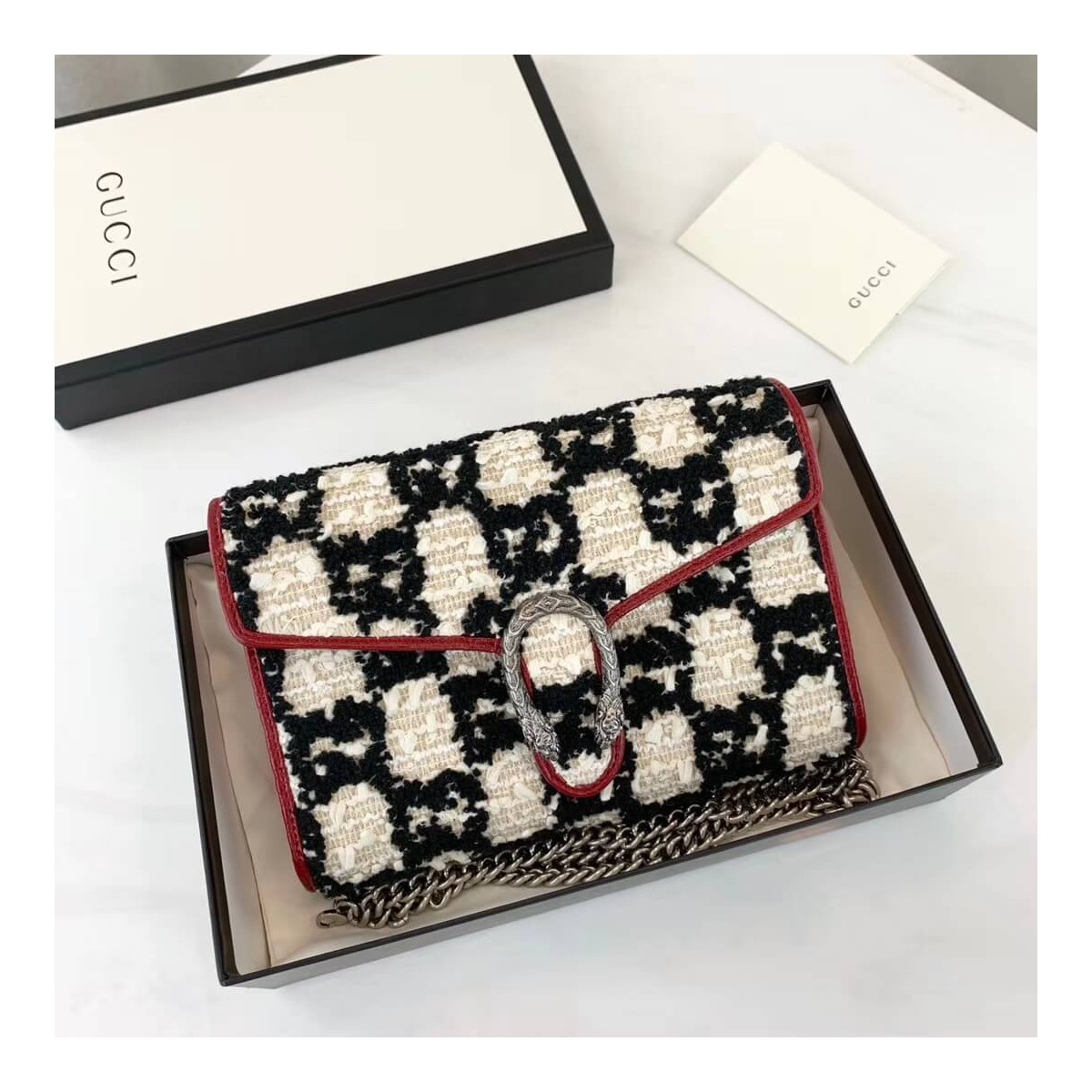 Gucci Dionysus GG Tweed Mini Bag 401231