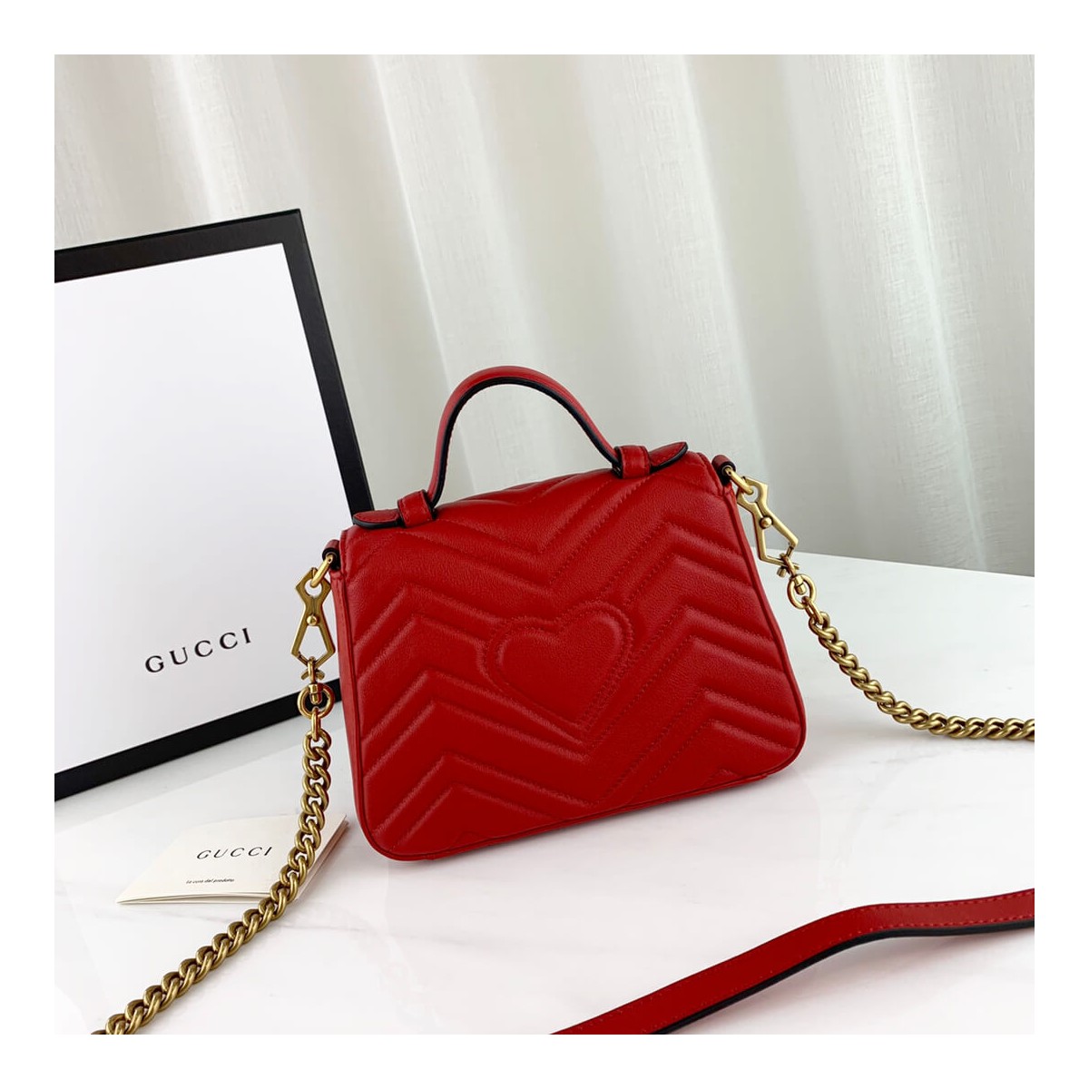 Gucci GG Marmont Mini Top Handle Bag 547260