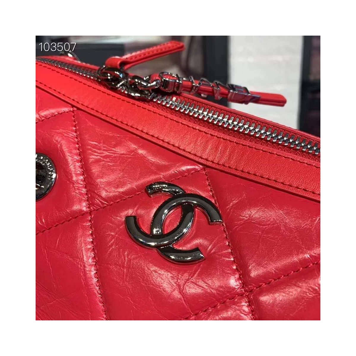 Chanel Small Bowling Bag in Calfskin AS1321