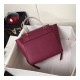 Celine Micro Belt Bag In Grained Calfskin 189153 Burgundy