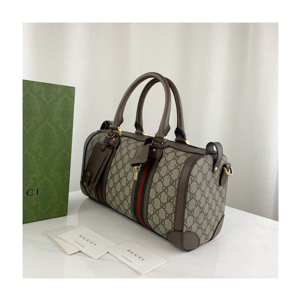 Gucci GG Small Duffel Bag With Web 645017