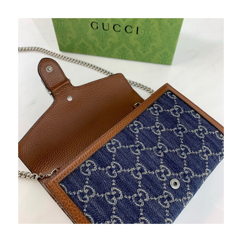 Gucci Denim Dionysus Mini Chain Bag 401231