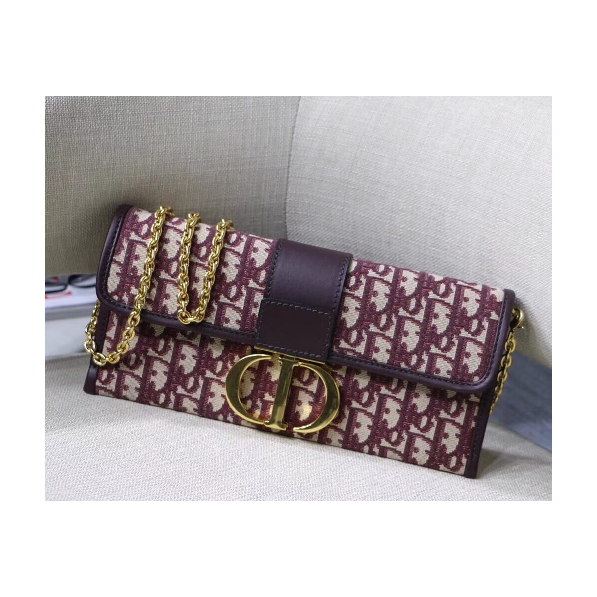 Christian Dior 30 Montaigne Jacquard Canvas Clutch Bag M9206