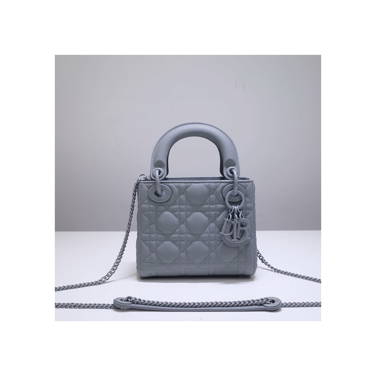 Dior Mini Lady Dior Bag in Ultramatte Cannage Calfskin M0505