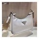 Prada Hobo Re Edition Leather Cross Body Bag 1BH204