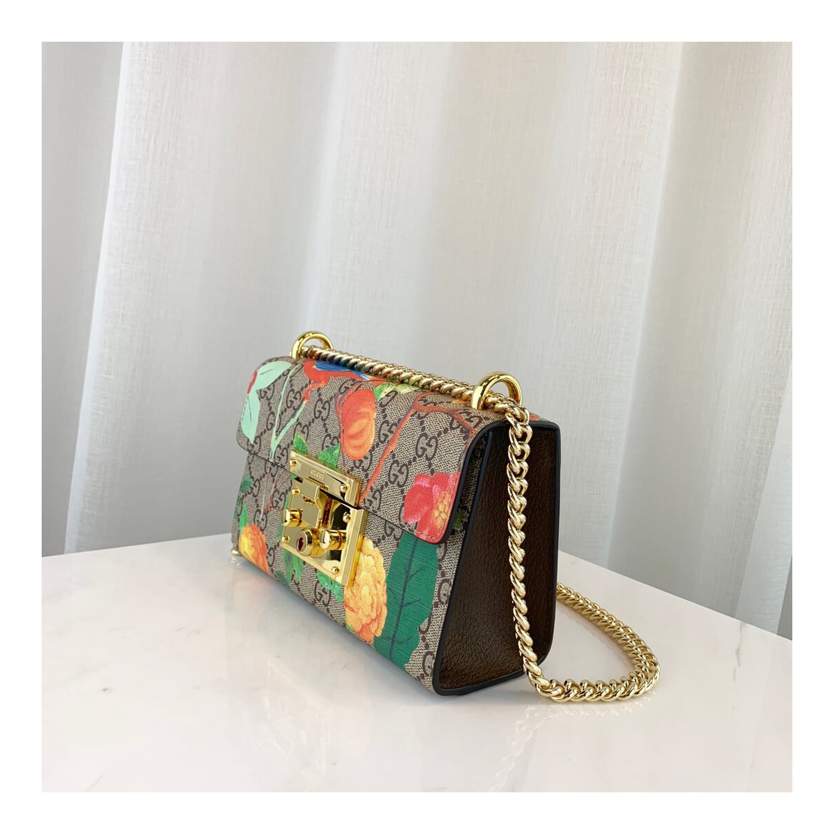 Gucci Padlock Small Gucci Tian Shoulder Bag 409487