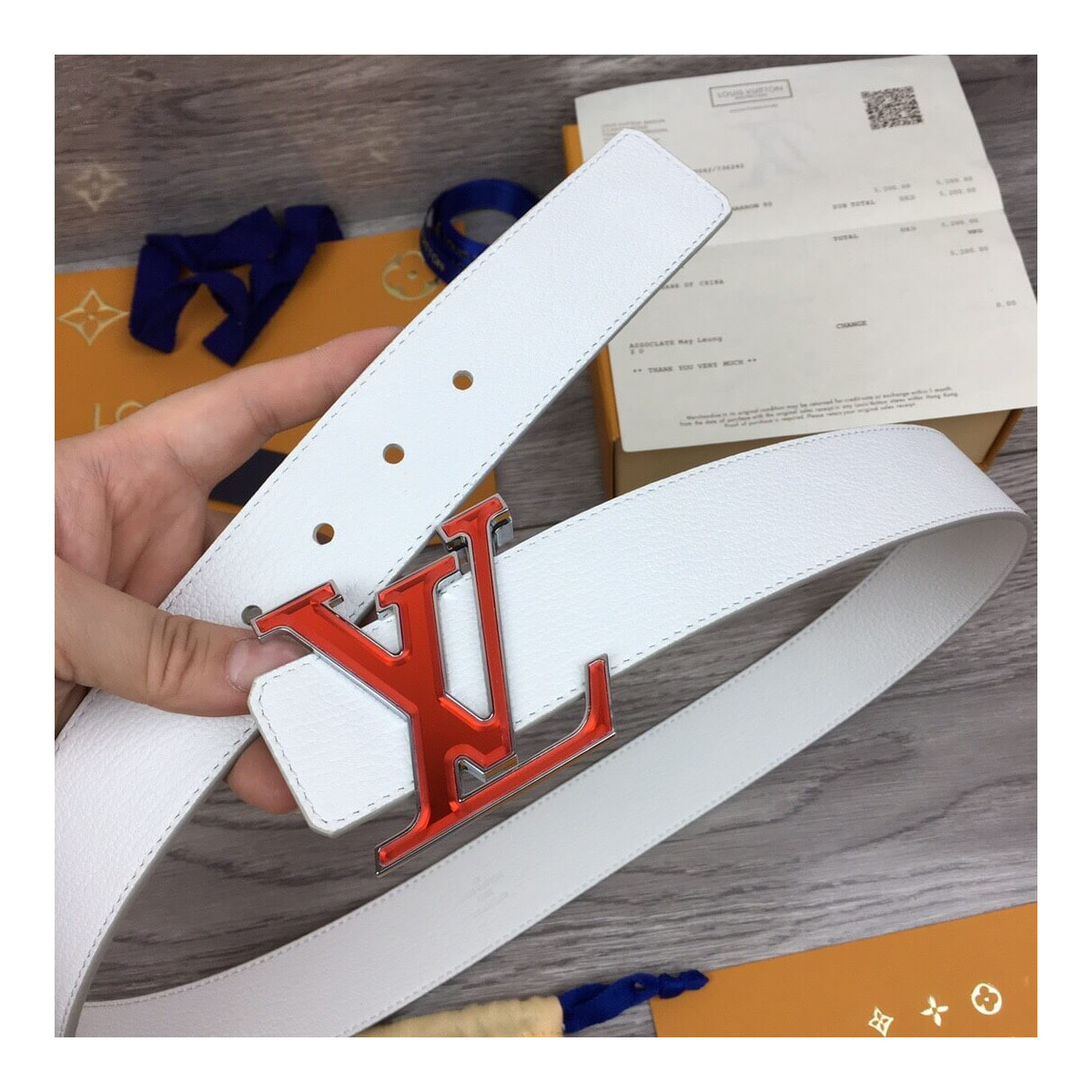 Louis Vuitton Prism 40mm Belt M0165