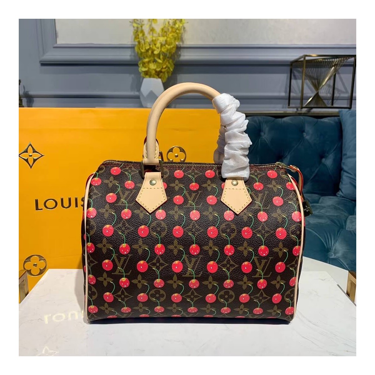 Louis Vuitton Monogram Cerises Speedy 25 M41108