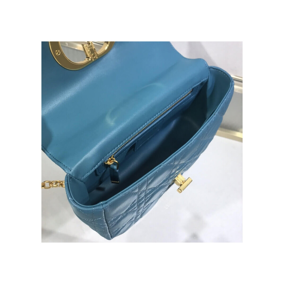 Dior Small Caro Bag Supple Cannage Calfskin M9241